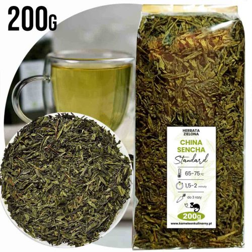 herbata zielona CHINA SENCHA standard 200g - duże opakowanie